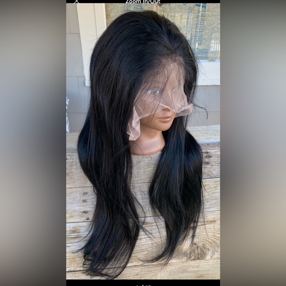 LUVME SILKY STRAIGHT GLUELESS 13X4 HD LACE WIG VIRGIN HUMAN HAIR PRE-PLUCKED - Picture 2 of 10